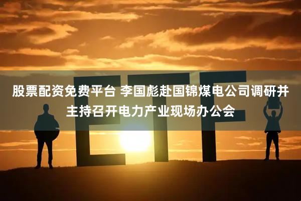股票配资免费平台 李国彪赴国锦煤电公司调研并主持召开电力产业现场办公会
